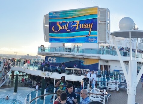 Sailaway Party on Cruise Embarkation Day - Regal Princess