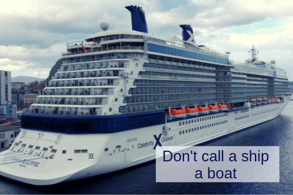 cruise lingo glossary for cruisers