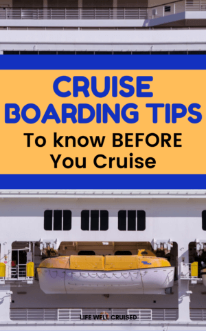 cruise boarding tips PIN image