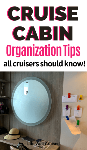 Cruise Cabin organization tips PIN