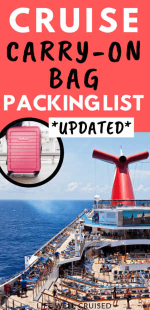 Cruise Carry on packing list updated Pin image cruise ship small luggage