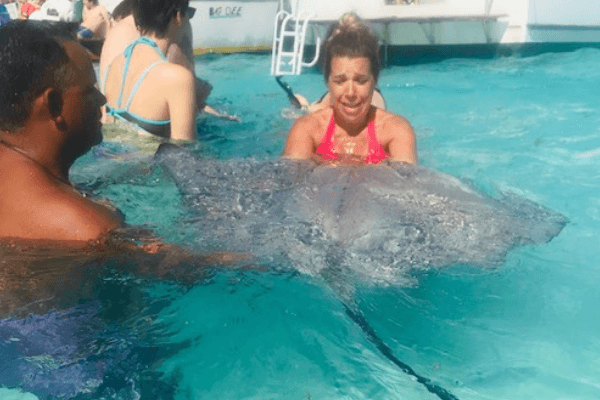 ilana in stingray city 