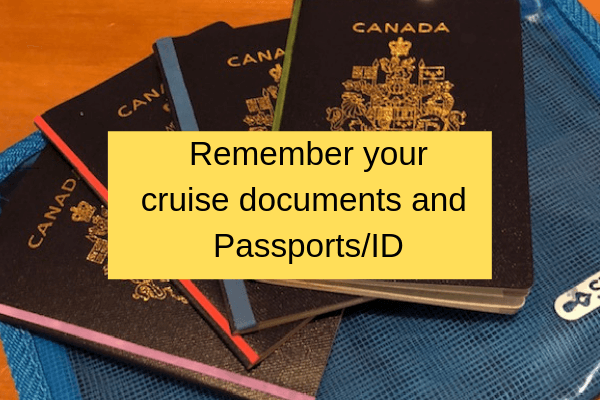passports and identification for cruise
