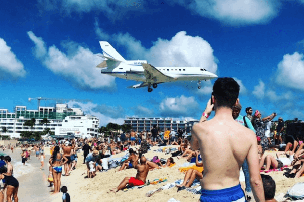 Maho Beach Airplane beach St. Martin