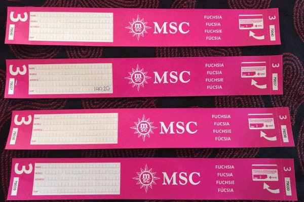 msc yacht club luggage tags