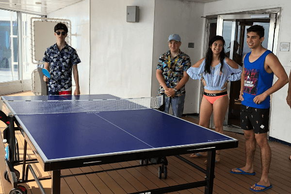 cruise ship table tennis