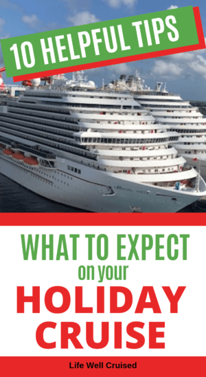 what to expect on a holiday cruise PIN image