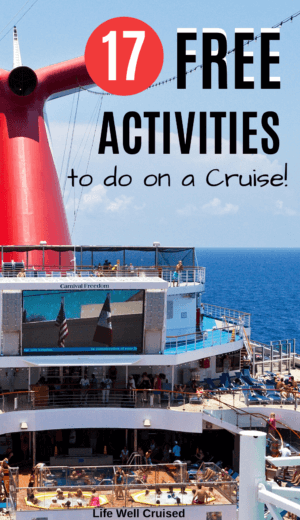 17 Free activites on a cruise PIN