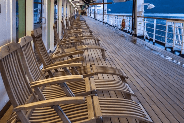 Promenade deck on a cruise