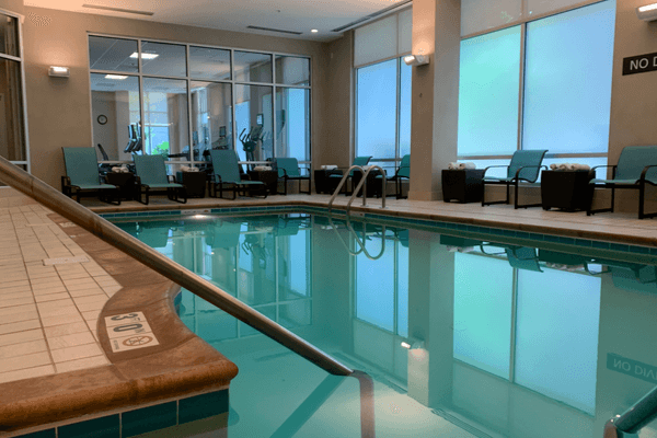 Residence Inn pool Mariott Secaucus Meadowlands 6 x 4