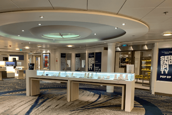 duty-free shopping on a cruise ships