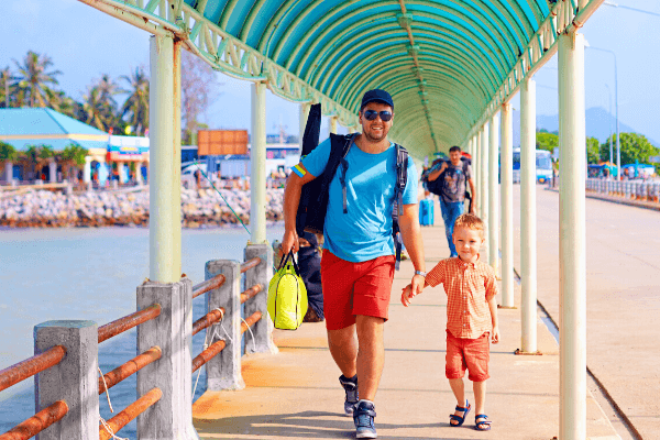 Father and Son Cruise port 