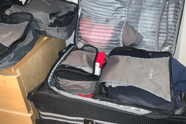 cruise packing packing cubes