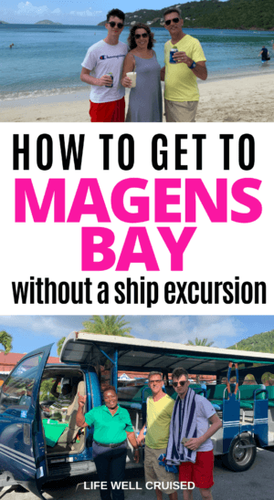 How to get to Magens Bay without a ship excursion PIN