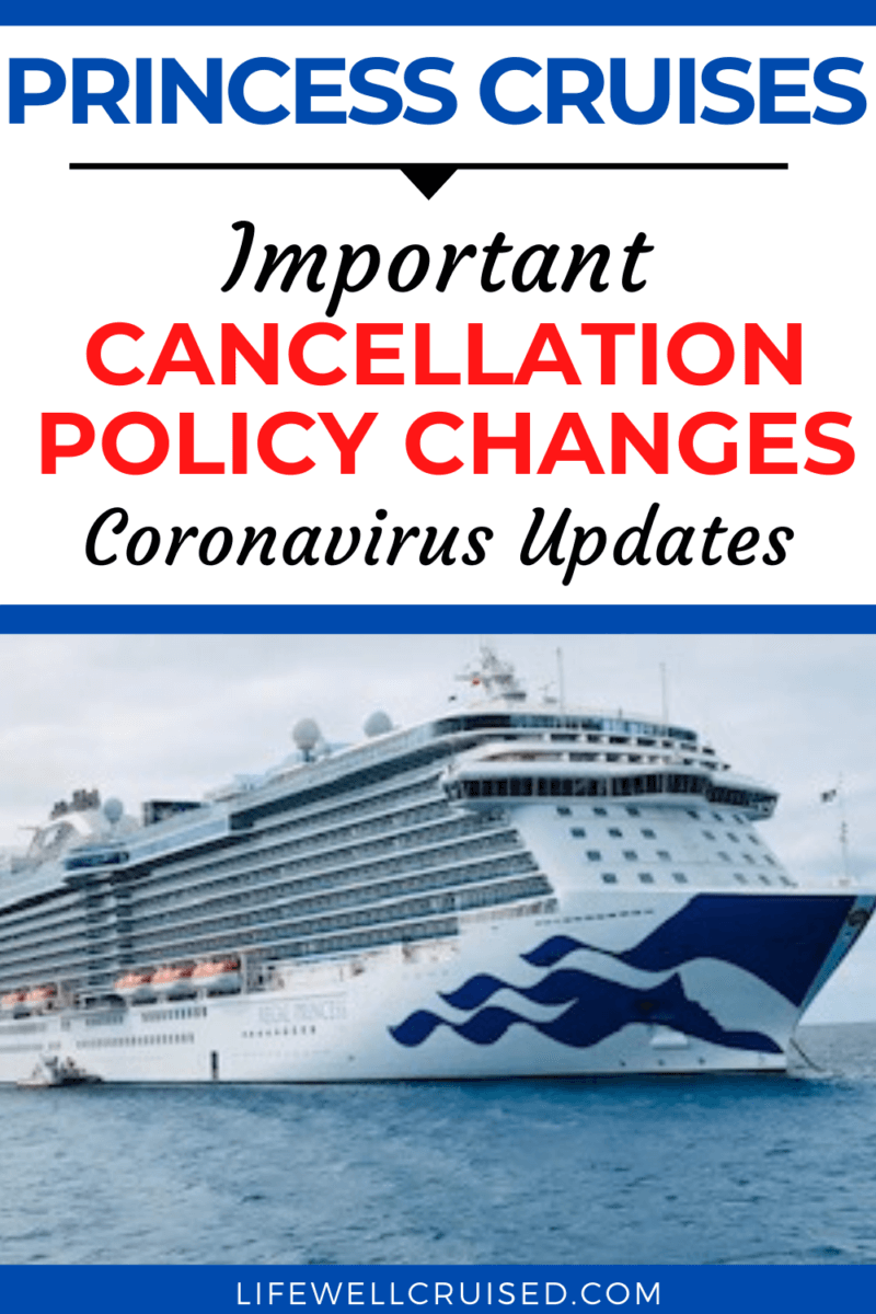 princess cruise cancellation policy