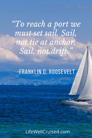 To reach a port we must set sail. Sail, not tie at anchor. Sail, not drift.” PIN