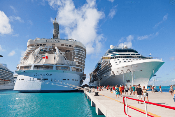 Cruise ships in Port of Call