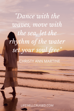 Dance with the waves, move with the sea, let the rhythm of the water set your soul free 