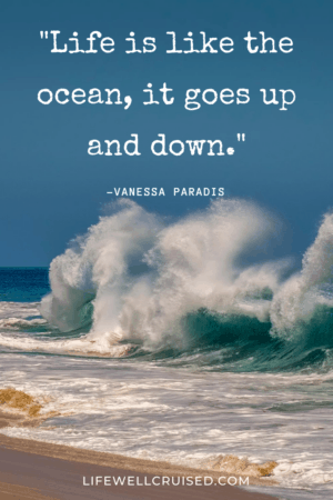 Life is like the ocean, it goes up and down