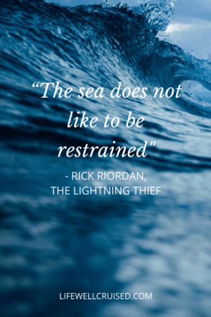 The sea does not like to be restrained