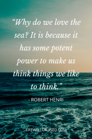 Why do we love the sea_ It is because it has some potent power to make us think things we like to think 