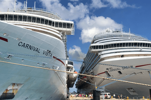 carnival cruise ships in port 6 x 4