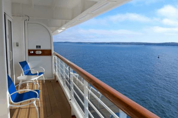 Balcony Cabin on a Cruise Ship