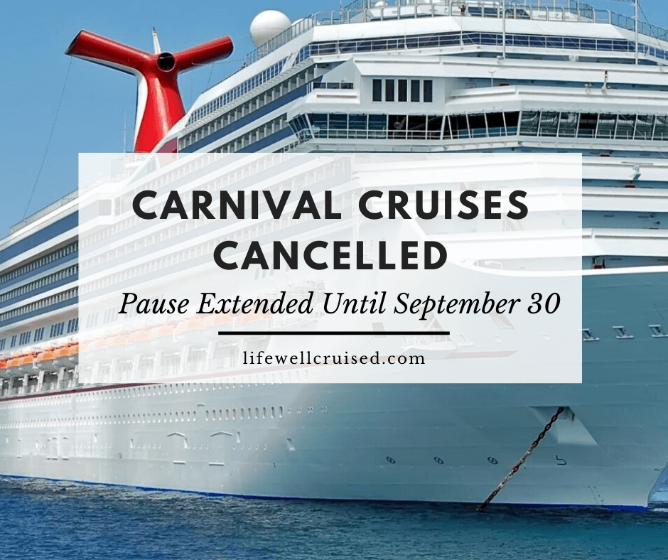 are carnival sunshine cruises cancelled