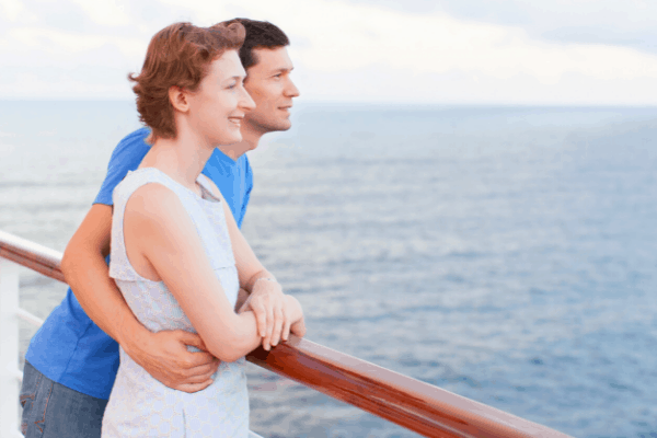 Cruise Couple on Balcony