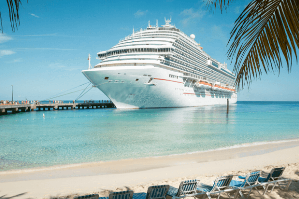 best cruise podcasts - Cruise ship and beach