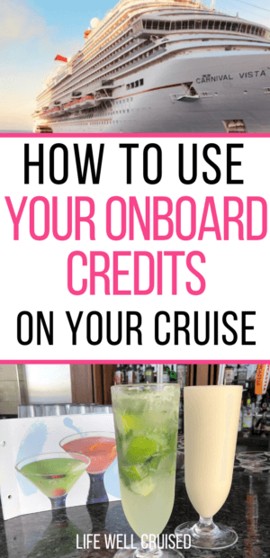 How to use your onboard credits on your cruise