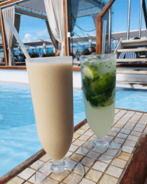 Princess Cruises BBC and Mojito Drinks on pool deck