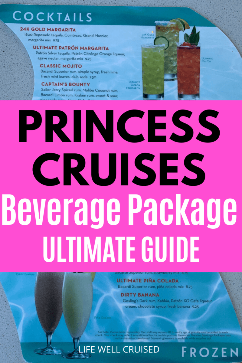 princess cruises drinks package offers