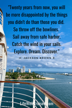 cruise travel quote - Twenty years from now