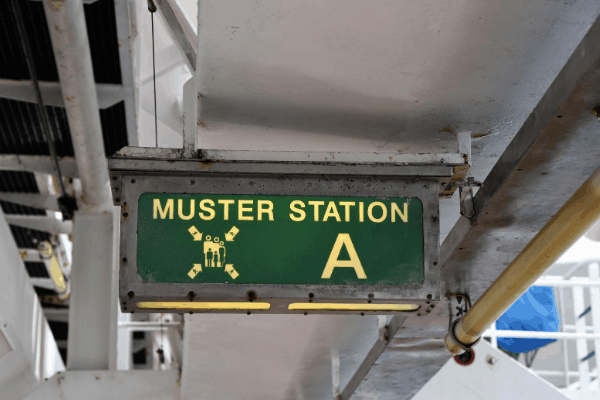 Muster Station cruise ship changes