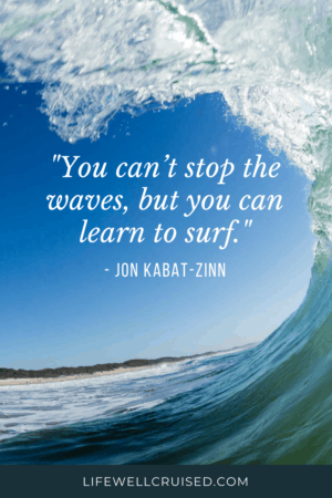 You can't stop the waves but can learn how to surf