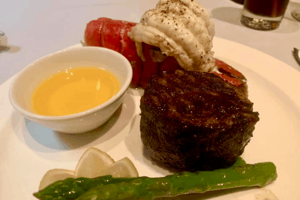 Princess Cruises Steak and lobster crown grill 