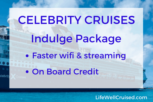 celebrity cruises indulge package