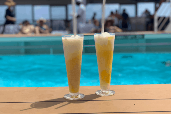 cruise drinks by the pool