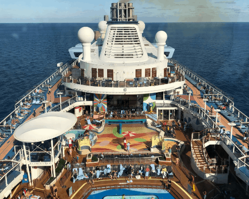 Interview with Dr Paul Thornton Joy of Cruising cruise ship lido deck