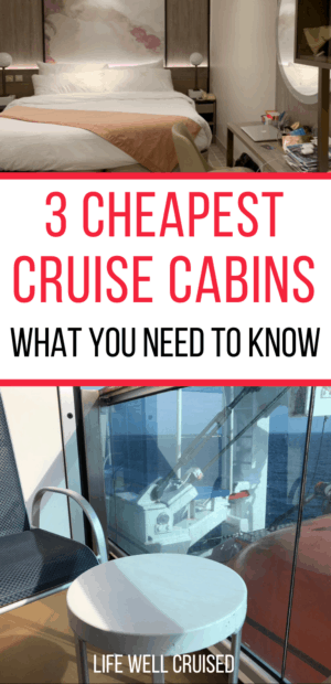 3 cheapest cruise cabins