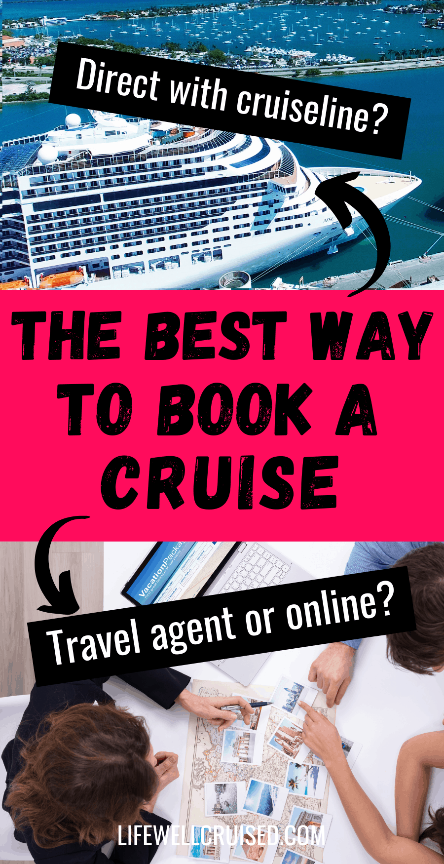 book direct with cruise line or travel agent