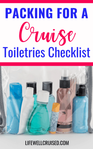 packing cruise toiletries