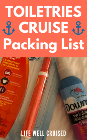 toiletries cruise packing list