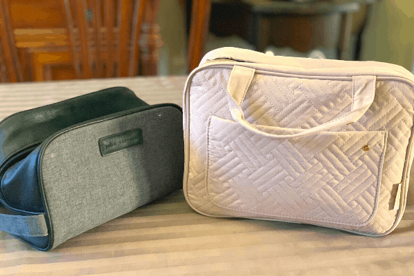 Toiletry Bags for a Cruise His and Hers