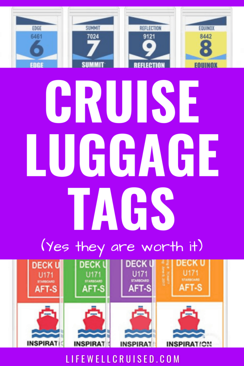 when to put cruise luggage tags on