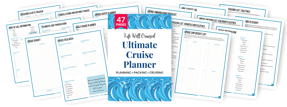 Ultimate Cruise Planner display of pages