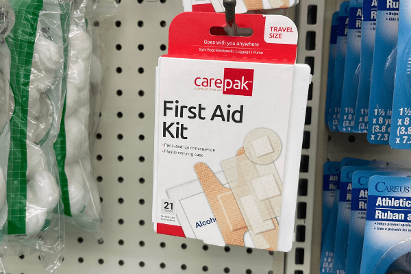 Dollar store mini first aid kit