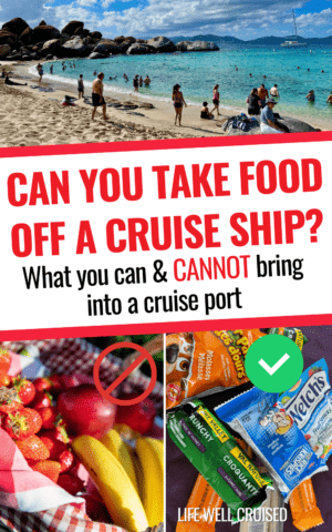 Can you take food off a cruise ship PIN image