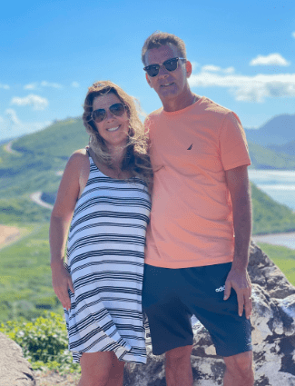 Life Well Cruised couple in St. Kitts on shore excursion